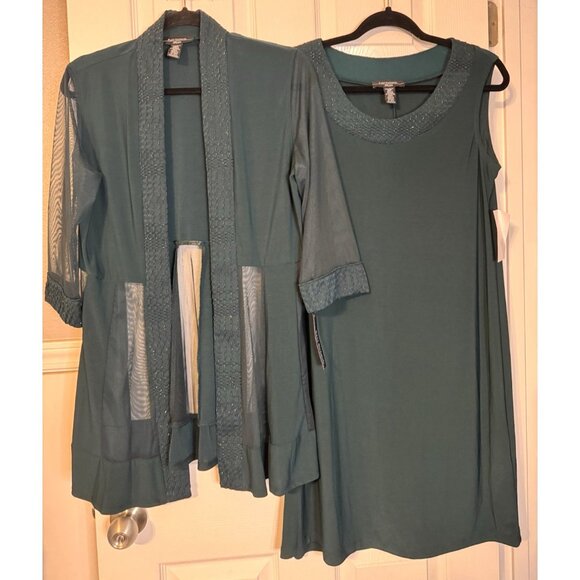 R & M Richards Jacket Dress 10P Pine Green Wedding Party Cruise NEW - Picture 11 of 16